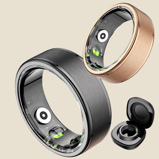 Smart Ring 5ATM Waterproof Multi-Sport Mode Health Monitoring Pedometer Activity Fitness Tracker Smart Ring Charging Box